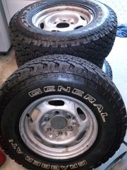 4 X 4 Tyres on Rims